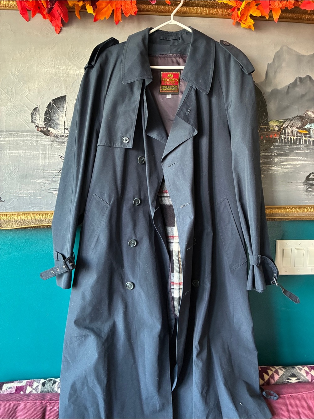 Vintage Moore’s - Double-Breasted Trench Coat